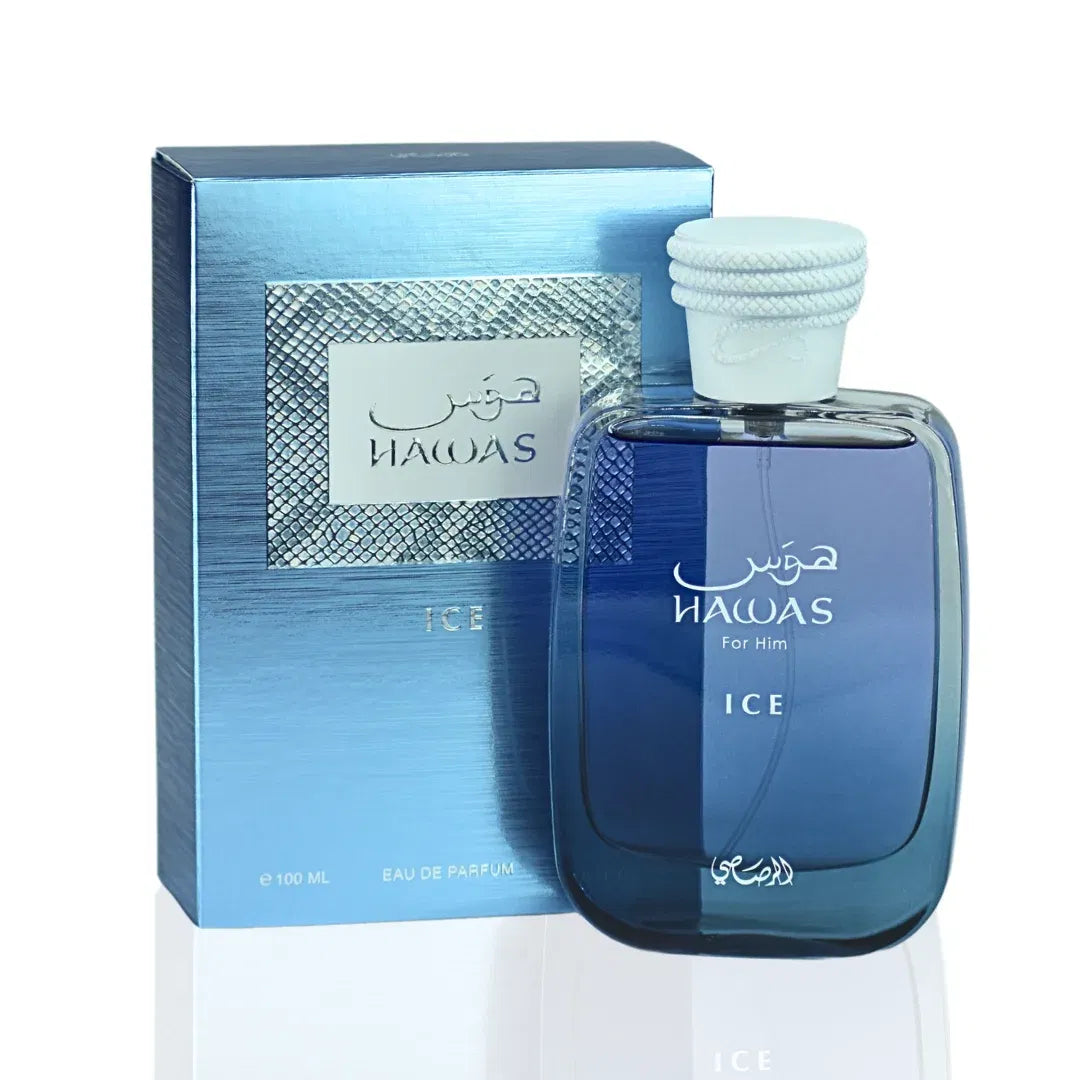 Rasasi Hawas Ice for Men Eau De Parfum Spray 3.4 Oz